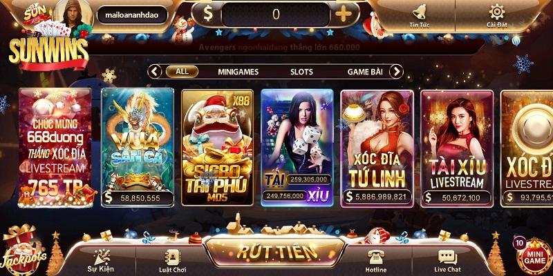 Sunwin sở hữu kho game cá cược hàng đầu